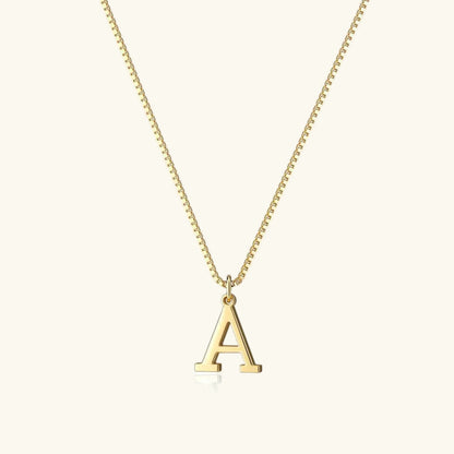[GALE]Therese Letter Initial Gold Necklace
