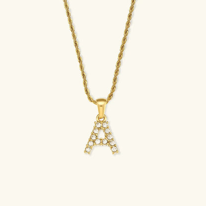 [GALE]Maeve Letter Initial Diamond Necklace