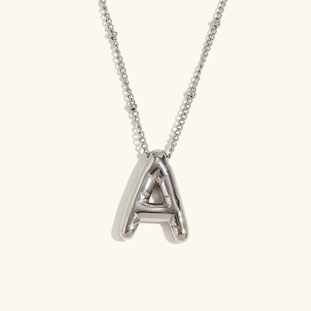 [GALE]Balloon Gold Initial Necklace