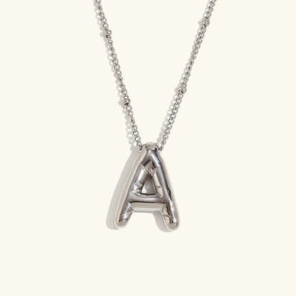 [GALE]Balloon Gold Initial Necklace