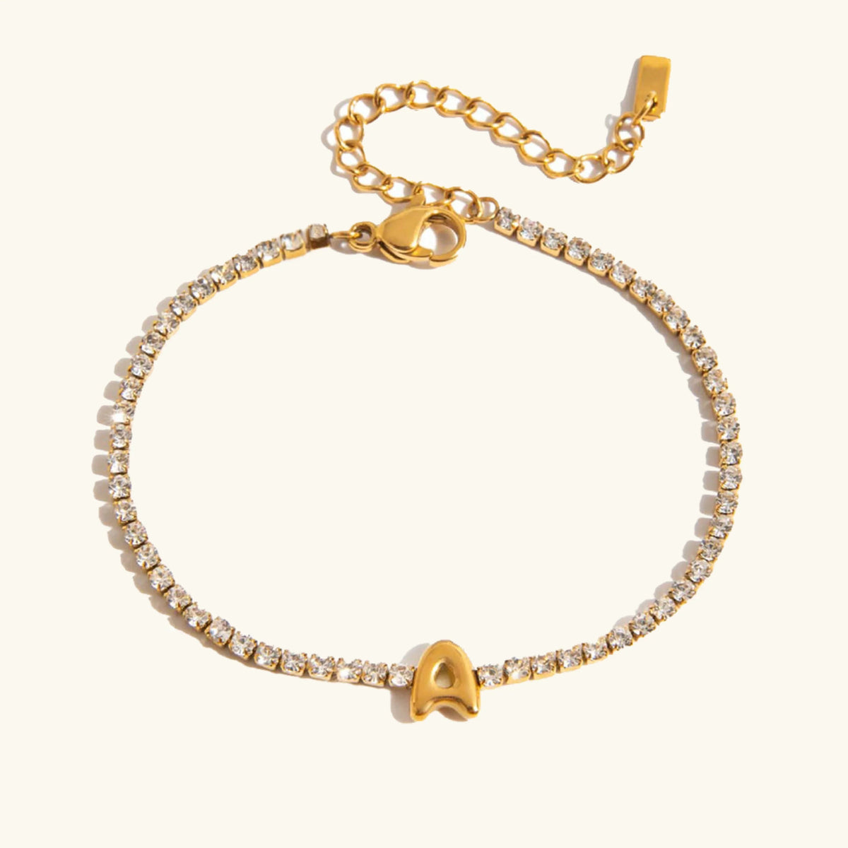 [GALE]Avaria Bubble Letter Tennis Bracelet
