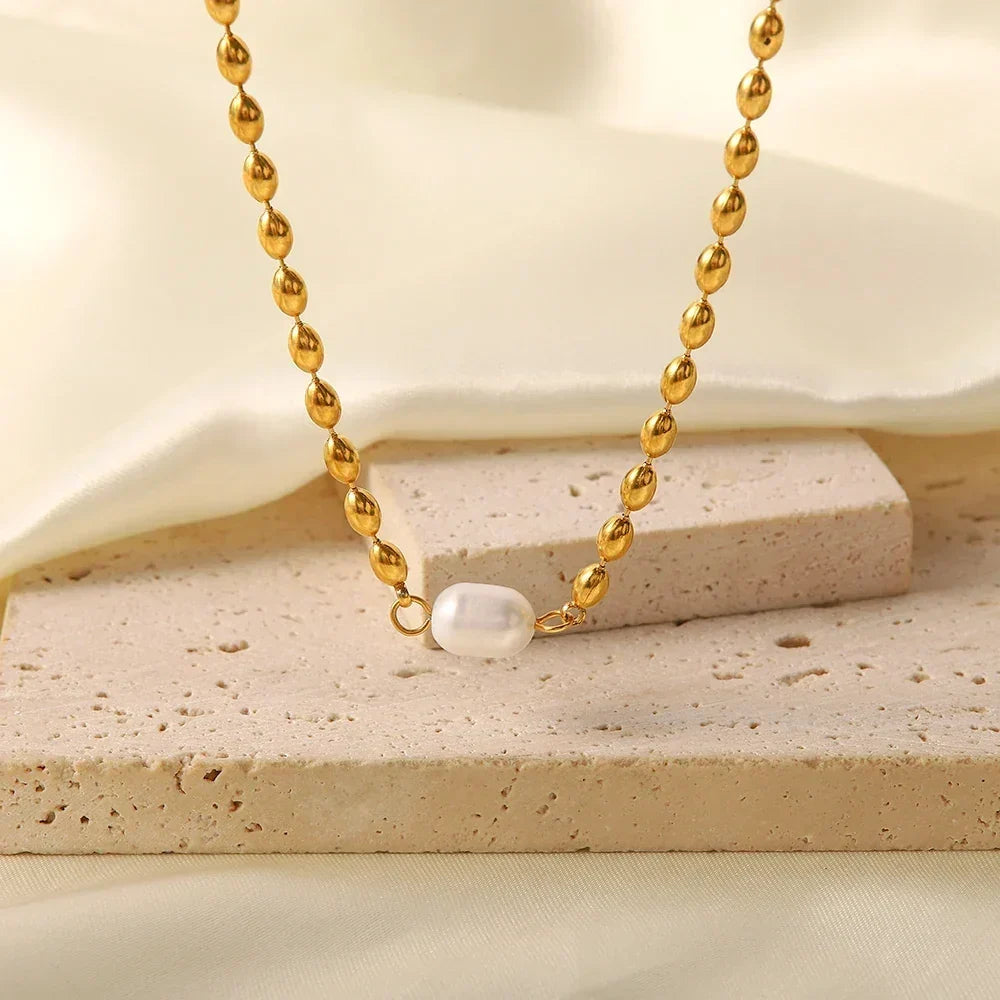 [GALE]Neptune Freshwater Pearl Necklace