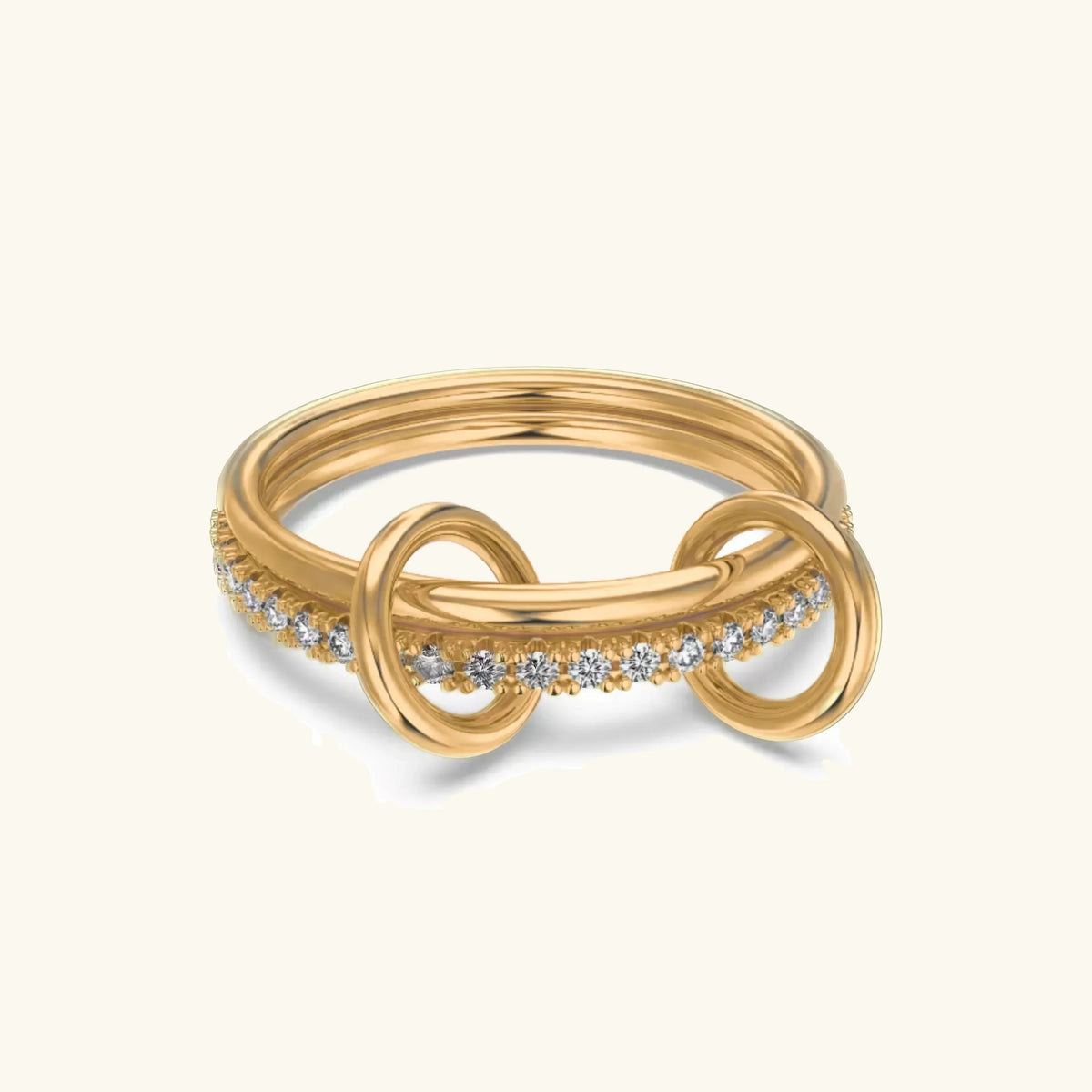 [GALE]Adela Stacked Diamond Ring