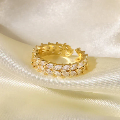 [GALE]Clarisse Patterned Gold Ring