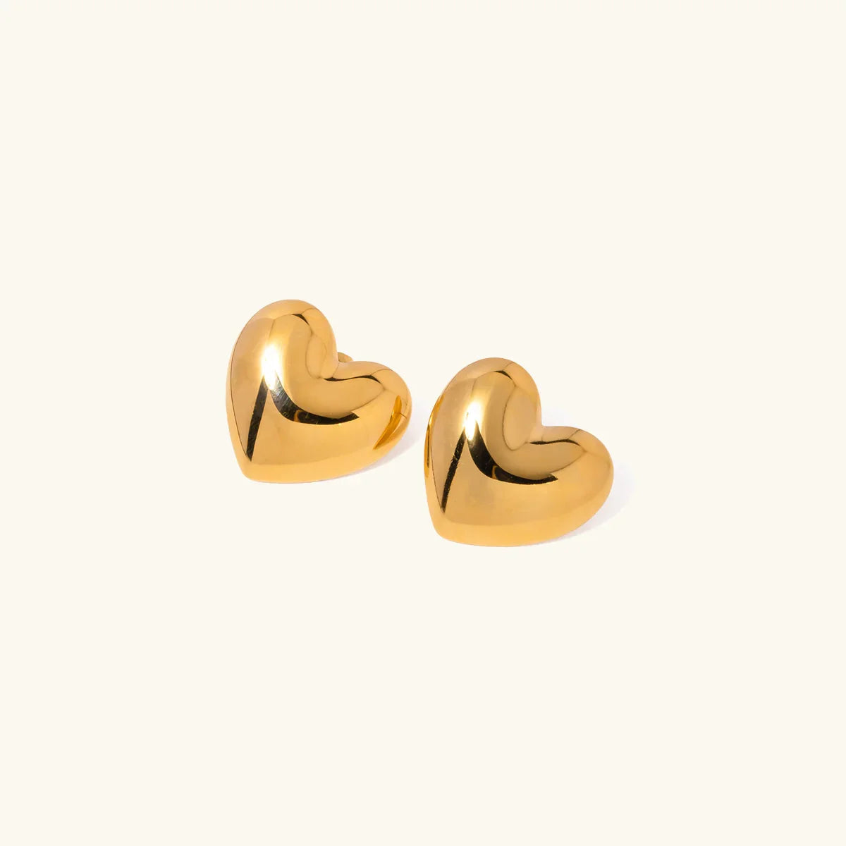 [GALE]Aubree Gold Heart Earrings