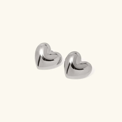 [GALE]Aubree Gold Heart Earrings