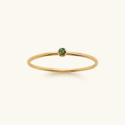 [GALE]Amelia Birthstone Stacker Ring