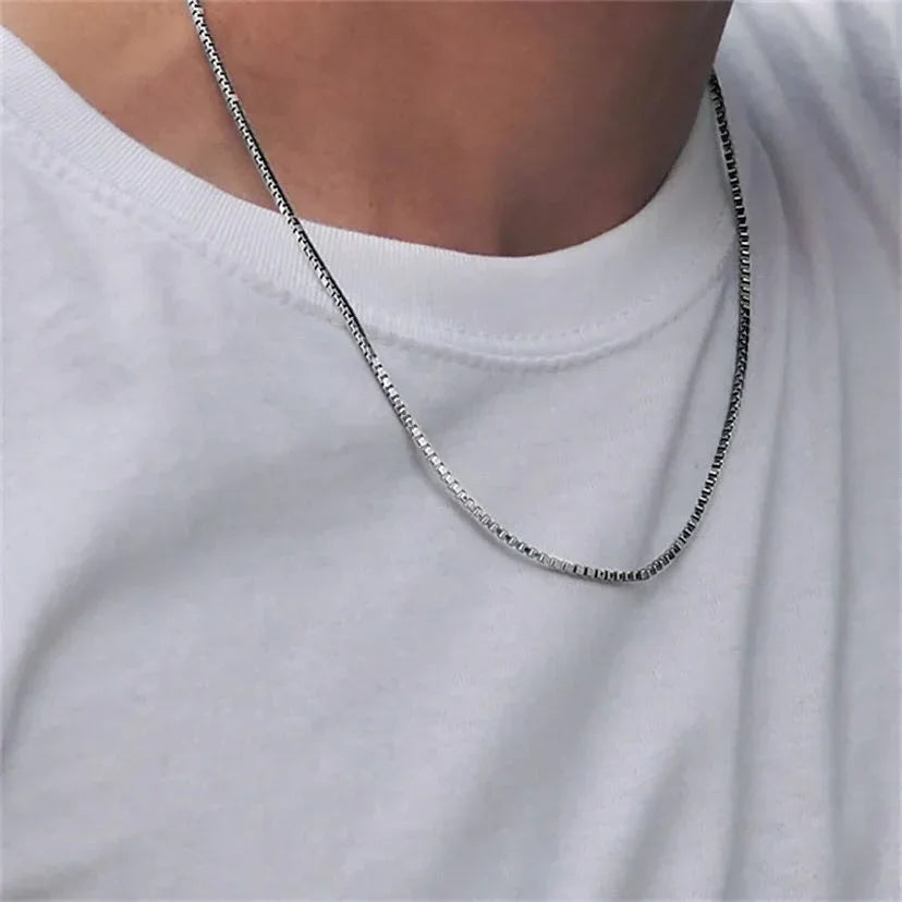 [GALE]Danica Box Chain Gold Necklace