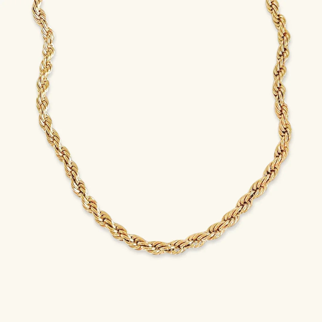 [GALE]Bianca Rope Chain Gold Necklace