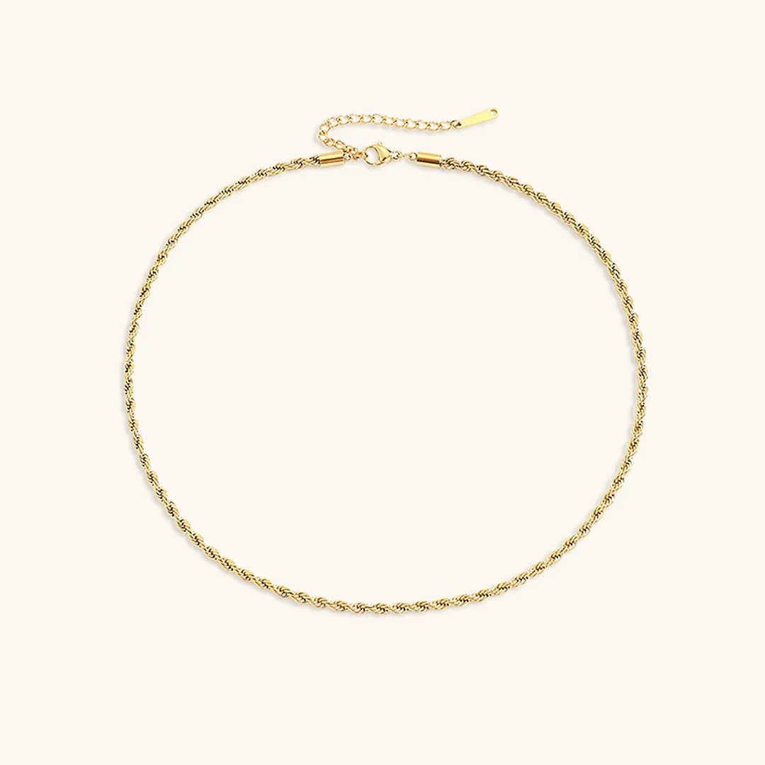 [GALE]Bianca Rope Chain Gold Necklace