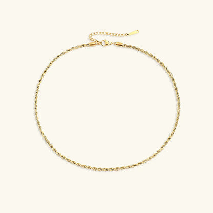[GALE]Bianca Rope Chain Gold Necklace