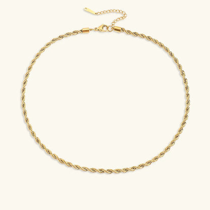 [GALE]Bianca Rope Chain Gold Necklace