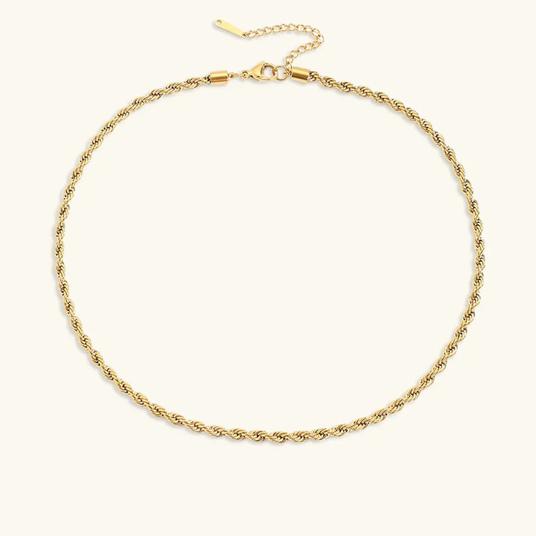 [GALE]Bianca Rope Chain Gold Necklace