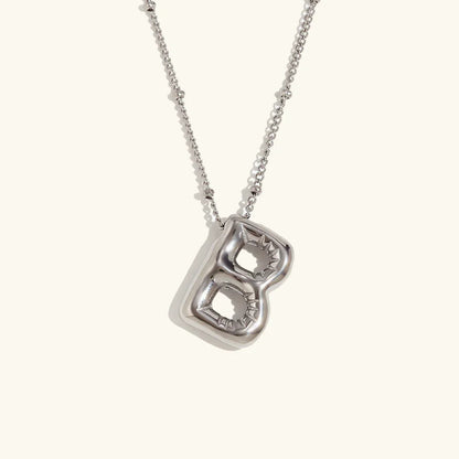 [GALE]Balloon Gold Initial Necklace