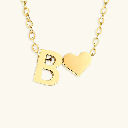 [GALE]Ria Initial Letter Gold Necklace