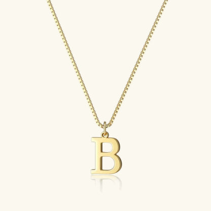 [GALE]Therese Letter Initial Gold Necklace