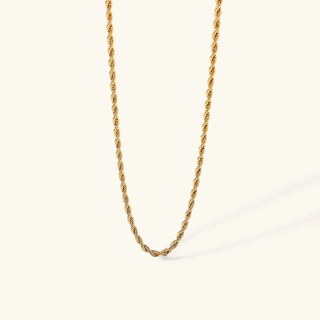 [GALE]Calle Rope Chain Gold Necklace