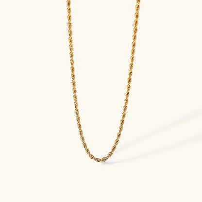 [GALE]Calle Rope Chain Gold Necklace