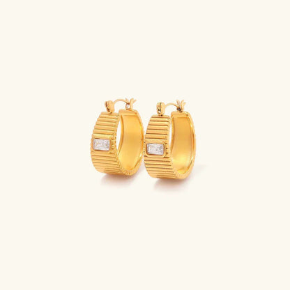 [GALE]Carole Gold Hoop Earrings