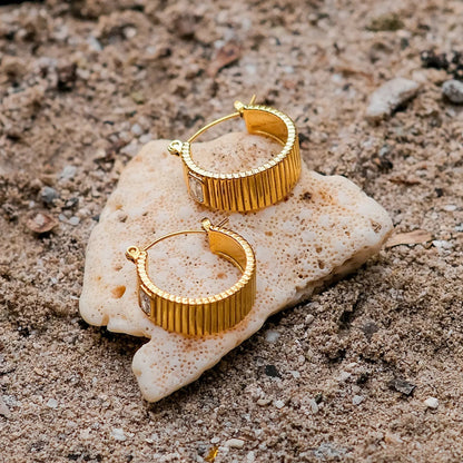 [GALE]Carole Gold Hoop Earrings