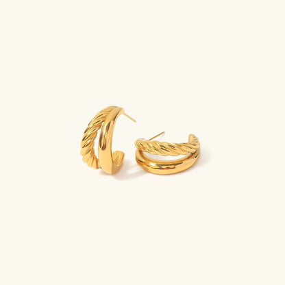[GALE]Cecilia Layered Earrings