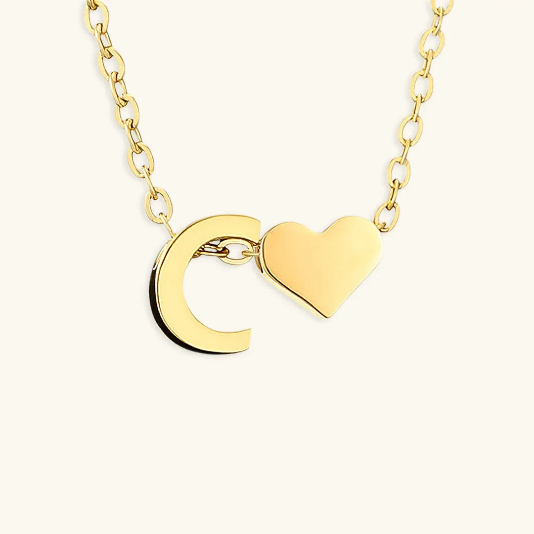 [GALE]Ria Initial Letter Gold Necklace