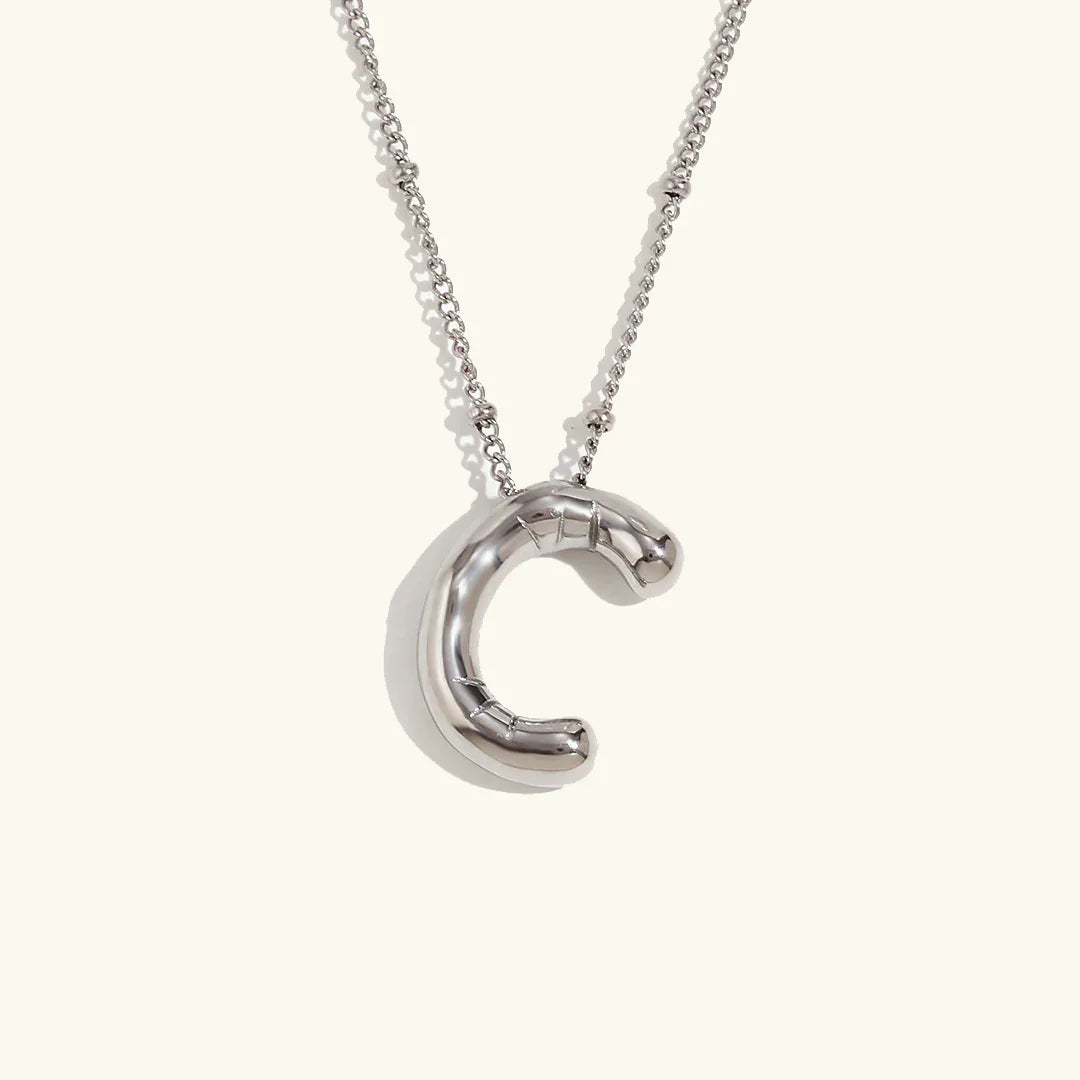 [GALE]Balloon Gold Initial Necklace
