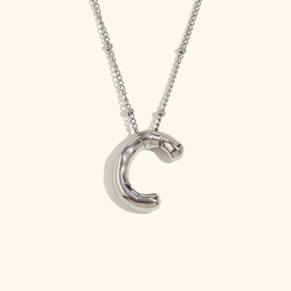 [GALE]Balloon Gold Initial Necklace