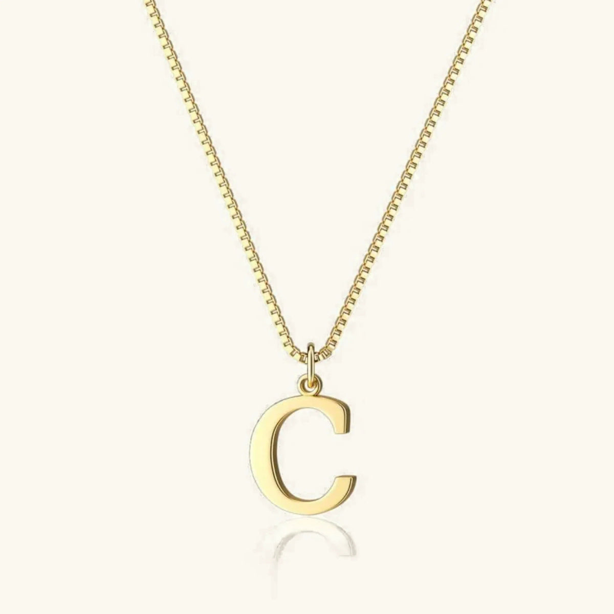 [GALE]Therese Letter Initial Gold Necklace