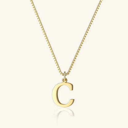 [GALE]Therese Letter Initial Gold Necklace