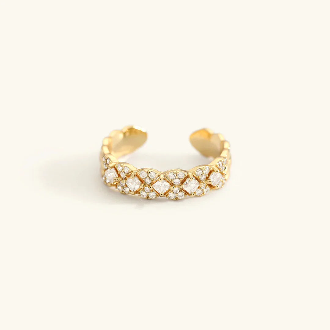 [GALE]Camille Gold Patterned Ring