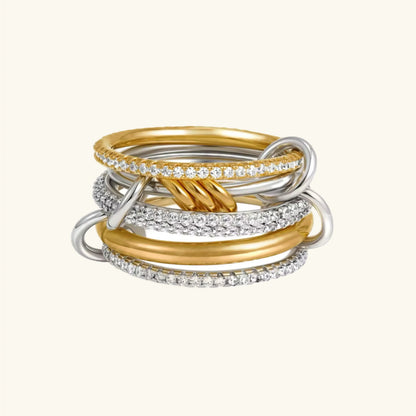 [GALE]Collina Stacked Diamond Ring