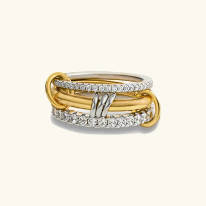 [GALE]Cosette Stacked Diamond Ring