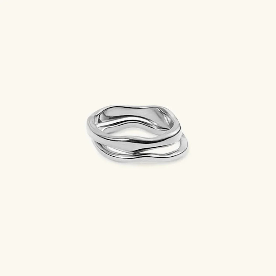 [GALE]Dianne Gold Stacker Ring