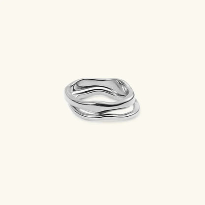 [GALE]Dianne Gold Stacker Ring