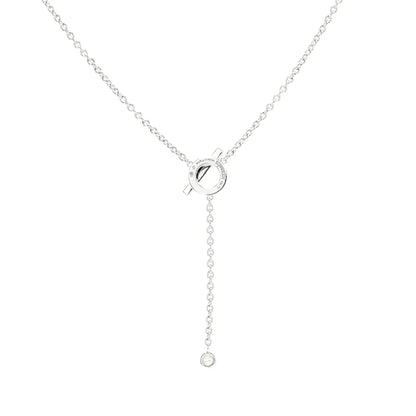 [GALE]FINESSE SILVER DIAMOND NECKLACE