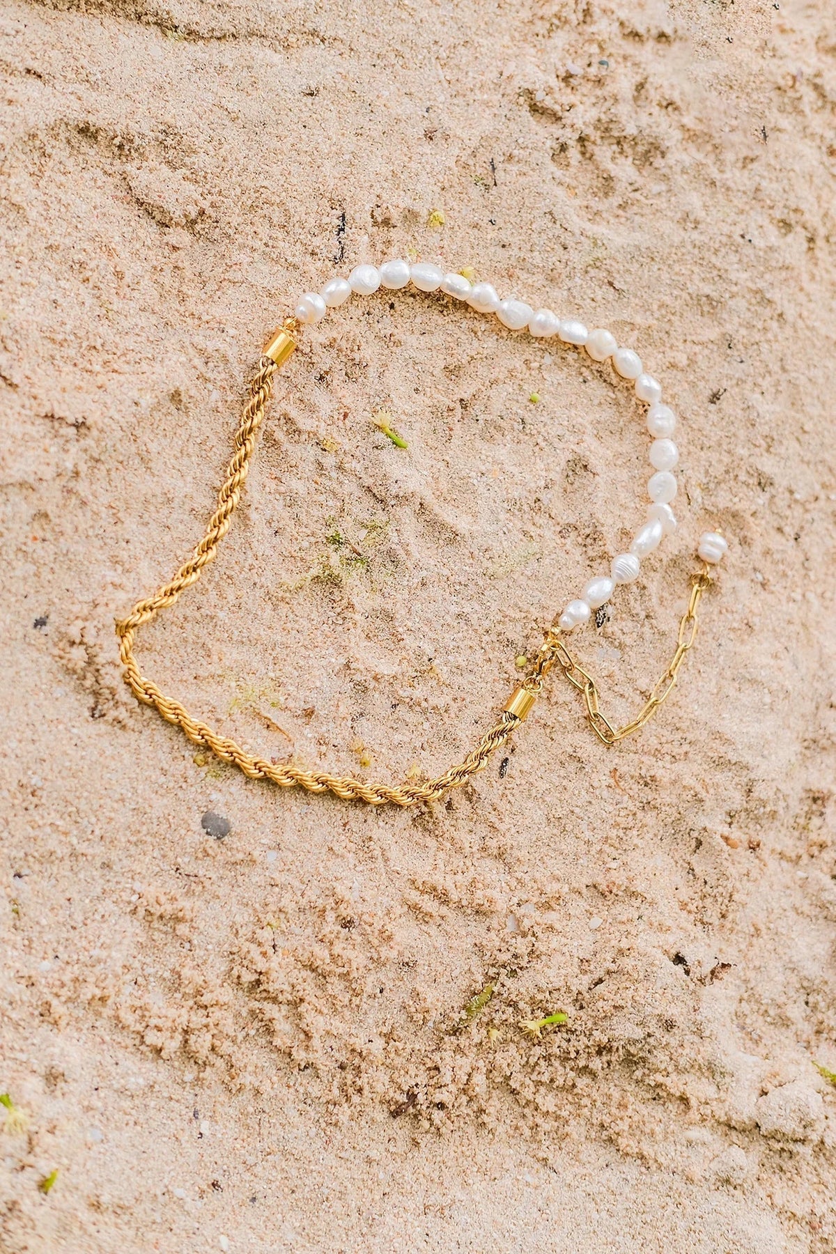[GALE]Dualia Gold Pearl Necklace