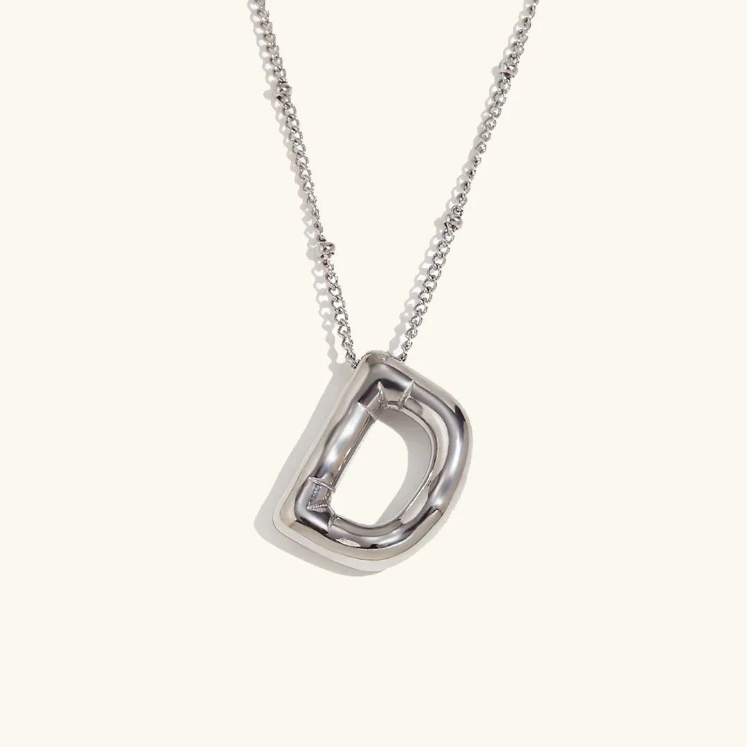 [GALE]Balloon Gold Initial Necklace