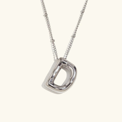 [GALE]Balloon Gold Initial Necklace
