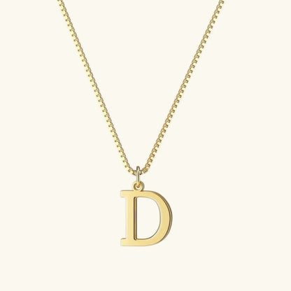 [GALE]Therese Letter Initial Gold Necklace