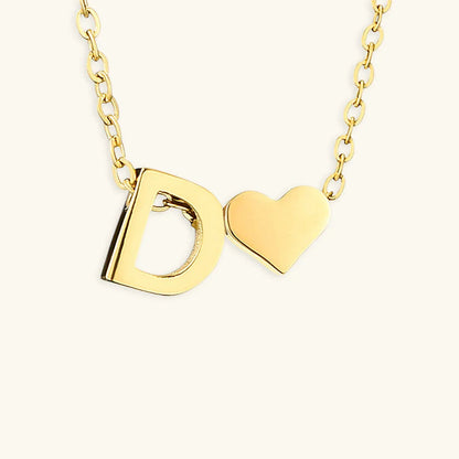 [GALE]Ria Initial Letter Gold Necklace