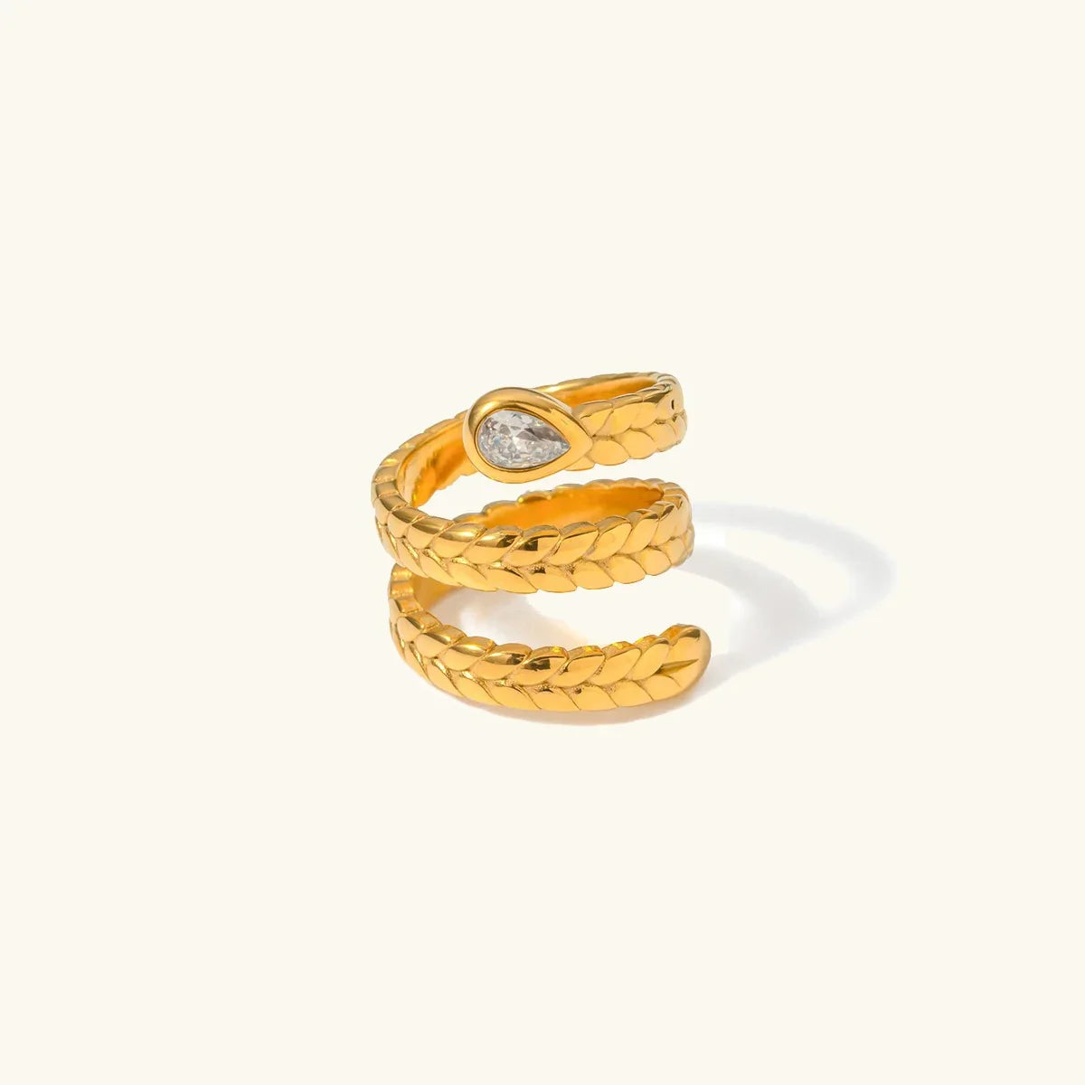 [GALE]Davina Gold Serpent Ring