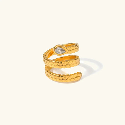 [GALE]Davina Gold Serpent Ring