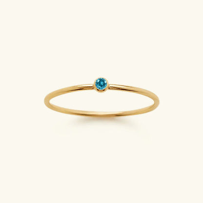 [GALE]Amelia Birthstone Stacker Ring