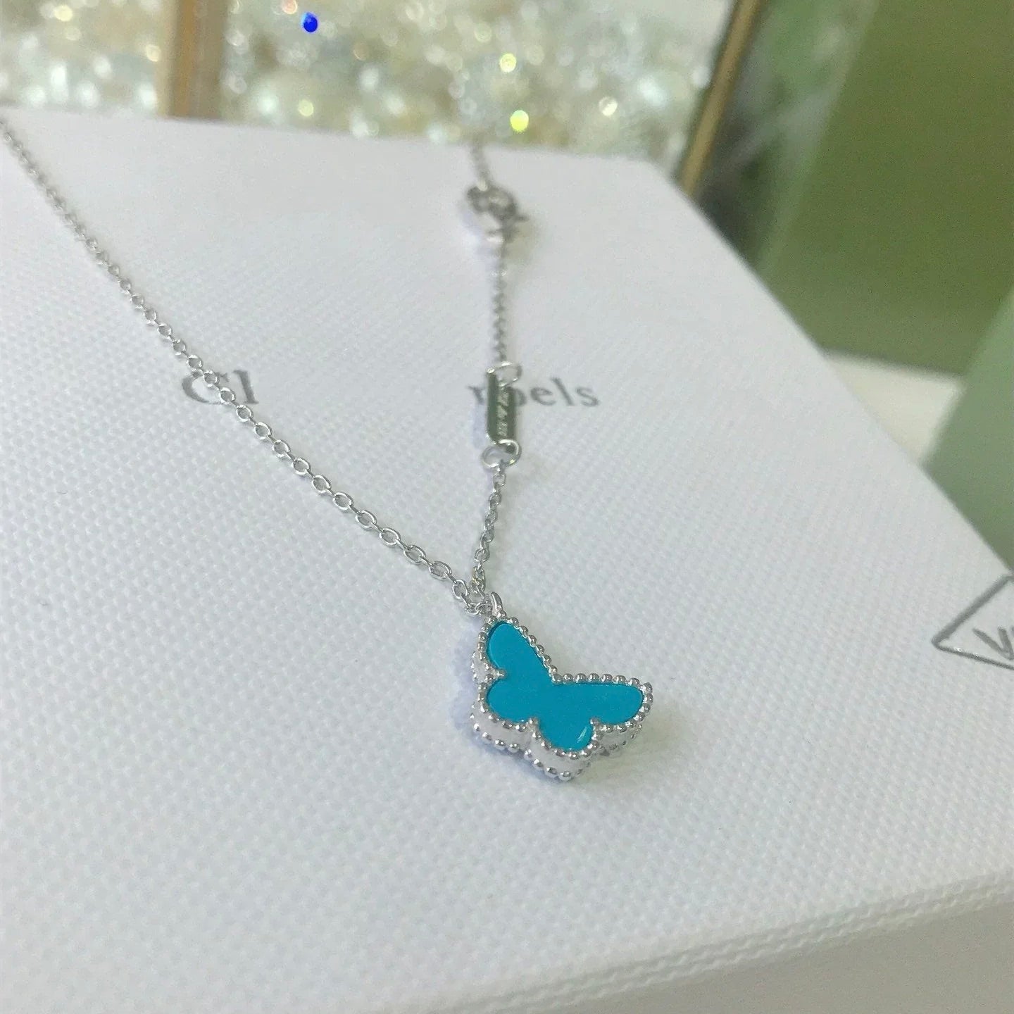 [GALE]バタフライ ターコイズ バタフライ ブレスレット シルバー