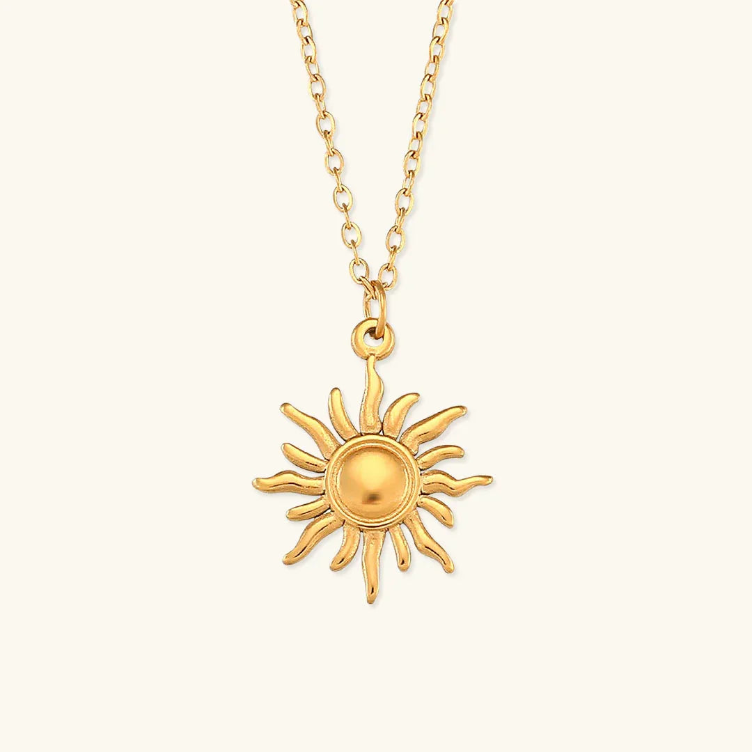 [GALE]Eliora Gold Sun Necklace