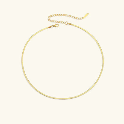 [GALE]Elizabeth Gold Herringbone Necklace
