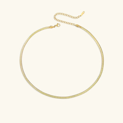 [GALE]Elizabeth Gold Herringbone Necklace