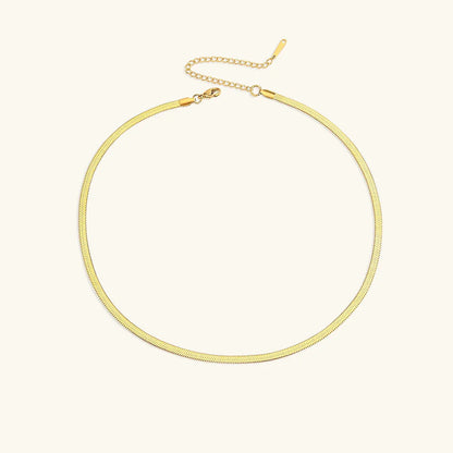 [GALE]Elizabeth Gold Herringbone Necklace