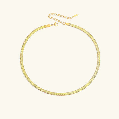 [GALE]Elizabeth Gold Herringbone Necklace
